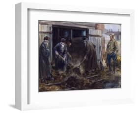 A Group of Russian Priests Forced to Clear the Barrack Stables by Vladimirov, Ivan Alexeyevich (186-Ivan Alexeyevich Vladimirov-Framed Giclee Print