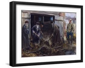 A Group of Russian Priests Forced to Clear the Barrack Stables by Vladimirov, Ivan Alexeyevich (186-Ivan Alexeyevich Vladimirov-Framed Giclee Print