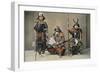 A Group of Samurai, C1890-null-Framed Giclee Print