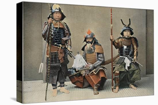 A Group of Samurai, C1890-null-Stretched Canvas