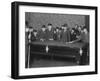 A Group of Seventeen Boys Cram around a Snooker Table During an Evening Game at a Boys Club-null-Framed Photographic Print