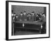 A Group of Seventeen Boys Cram around a Snooker Table During an Evening Game at a Boys Club-null-Framed Photographic Print