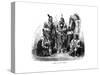 A Group of Sioux Indians, 1872-null-Stretched Canvas