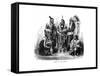 A Group of Sioux Indians, 1872-null-Framed Stretched Canvas