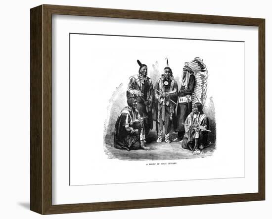 A Group of Sioux Indians, 1872-null-Framed Giclee Print