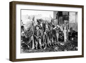 A Group of Street Urchins, Paris, 1931-Ernest Flammarion-Framed Giclee Print