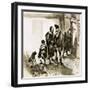 A Group of Tax Collectors Vainly Hammering on William Shakespeare's Door-Neville Dear-Framed Giclee Print