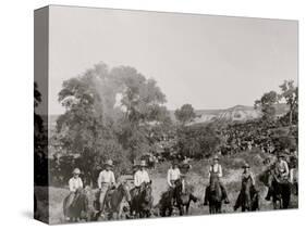 A Group of Texas Cowboys-null-Stretched Canvas