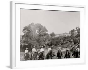 A Group of Texas Cowboys-null-Framed Photo