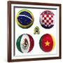 A Group of the World Cup-croreja-Framed Premium Giclee Print