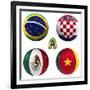 A Group of the World Cup-croreja-Framed Premium Giclee Print