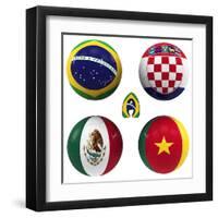 A Group of the World Cup-croreja-Framed Art Print