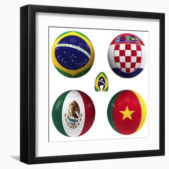 A Group of the World Cup-croreja-Framed Art Print