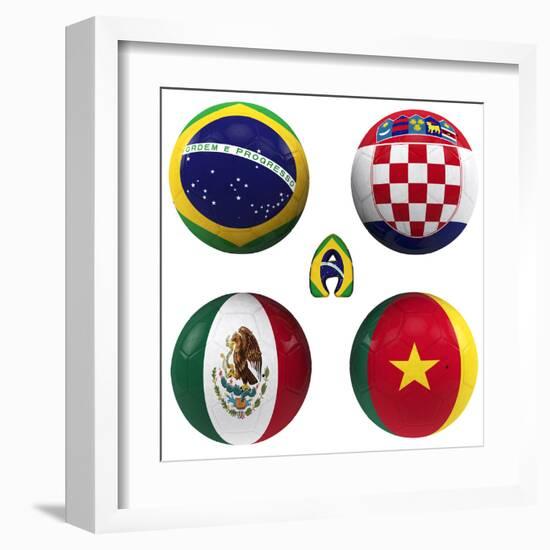 A Group of the World Cup-croreja-Framed Art Print