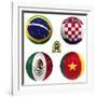 A Group of the World Cup-croreja-Framed Art Print