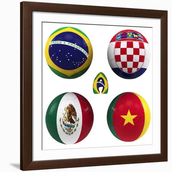 A Group of the World Cup-croreja-Framed Art Print