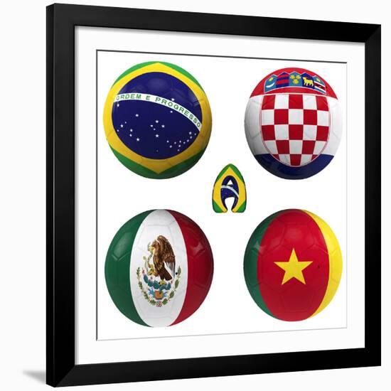 A Group of the World Cup-croreja-Framed Art Print