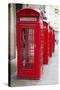 A Group of Typical Red London Phone Cabins-Kamira-Stretched Canvas