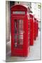 A Group of Typical Red London Phone Cabins-Kamira-Mounted Photographic Print