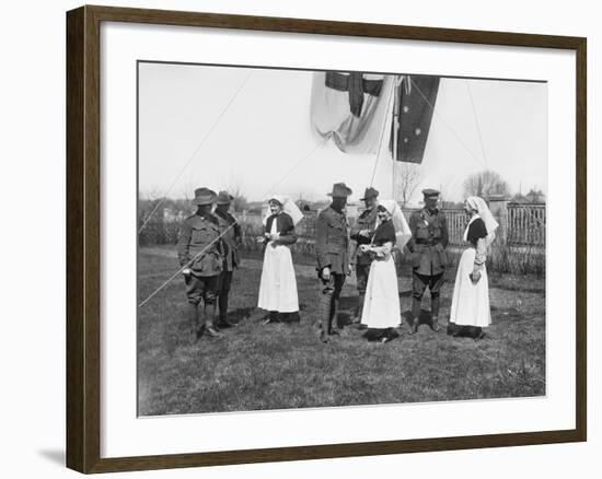 A Group of Unidentified Officers-null-Framed Photographic Print