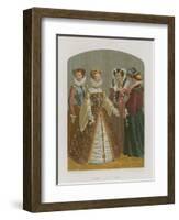 A Group of Well-Dressed Women-null-Framed Giclee Print