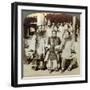 A Group of Women in the Courtyard of a Wealthy Chinese House, Peking, China, 1902-Underwood & Underwood-Framed Giclee Print