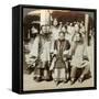 A Group of Women in the Courtyard of a Wealthy Chinese House, Peking, China, 1902-Underwood & Underwood-Framed Stretched Canvas