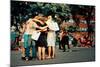 A Group of Young People Giving Free Hugs, Union Square, New York-Sabine Jacobs-Mounted Photographic Print