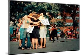 A Group of Young People Giving Free Hugs, Union Square, New York-Sabine Jacobs-Mounted Photographic Print