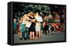 A Group of Young People Giving Free Hugs, Union Square, New York-Sabine Jacobs-Framed Stretched Canvas