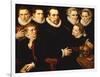 A Group Portrait of a Gentleman Aged 57-Adriaen Thomasz Key-Framed Giclee Print