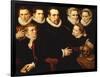 A Group Portrait of a Gentleman Aged 57-Adriaen Thomasz Key-Framed Giclee Print