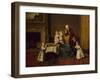 A Group Portrait of John 14th Lord Willoughby de Broke and his Family, 1766-Johann Zoffany-Framed Giclee Print