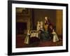 A Group Portrait of John 14th Lord Willoughby de Broke and his Family, 1766-Johann Zoffany-Framed Giclee Print