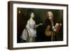 A Group Portrait of John Perceval, 1st Earl of Egmont (1683-1748) and His Wife Catherine-J. Alberry-Framed Giclee Print