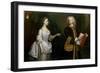 A Group Portrait of John Perceval, 1st Earl of Egmont (1683-1748) and His Wife Catherine-J. Alberry-Framed Giclee Print