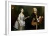 A Group Portrait of John Perceval, 1st Earl of Egmont (1683-1748) and His Wife Catherine-J. Alberry-Framed Giclee Print