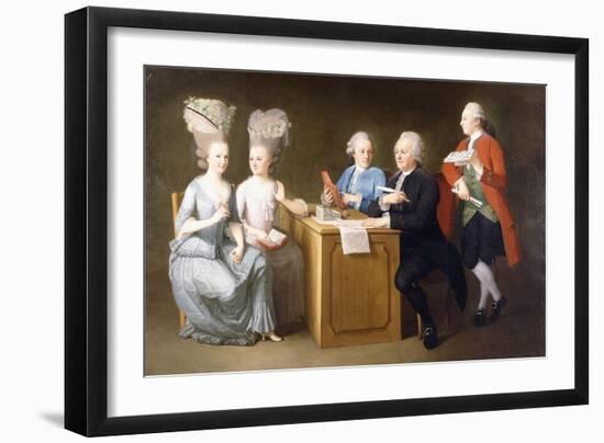 A Group Portrait of Monsieur Le Roy-Dominique Doncre-Framed Giclee Print