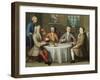 A Group Portrait of Sir Thomas Sebright, Sir John Bland and Two Friends, 1723-Benjamin Ferrers-Framed Giclee Print