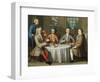 A Group Portrait of Sir Thomas Sebright, Sir John Bland and Two Friends, 1723-Benjamin Ferrers-Framed Giclee Print