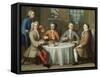 A Group Portrait of Sir Thomas Sebright, Sir John Bland and Two Friends, 1723-Benjamin Ferrers-Framed Stretched Canvas