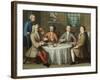 A Group Portrait of Sir Thomas Sebright, Sir John Bland and Two Friends, 1723-Benjamin Ferrers-Framed Giclee Print