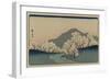 A Grove of Cherry Trees (Sakura Namiki Zu)-Ando Hiroshige-Framed Art Print