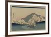 A Grove of Cherry Trees (Sakura Namiki Zu)-Ando Hiroshige-Framed Premium Giclee Print