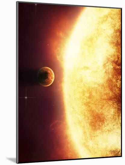 A Growing Sun About to Burn a Nearby Planet-Stocktrek Images-Mounted Photographic Print
