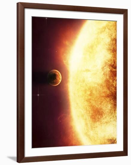 A Growing Sun About to Burn a Nearby Planet-Stocktrek Images-Framed Photographic Print