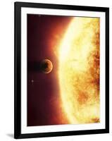 A Growing Sun About to Burn a Nearby Planet-Stocktrek Images-Framed Photographic Print