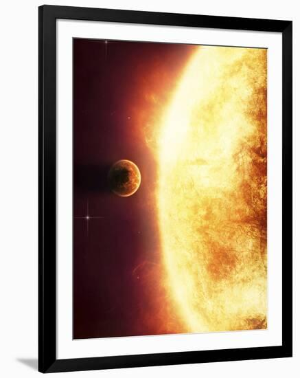 A Growing Sun About to Burn a Nearby Planet-Stocktrek Images-Framed Photographic Print