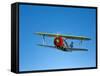 A Grumman F3F Biplane in Flight-Stocktrek Images-Framed Stretched Canvas