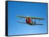 A Grumman F3F Biplane in Flight-Stocktrek Images-Framed Stretched Canvas